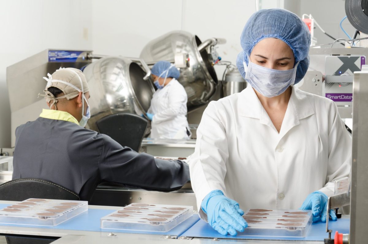 employee working in lab