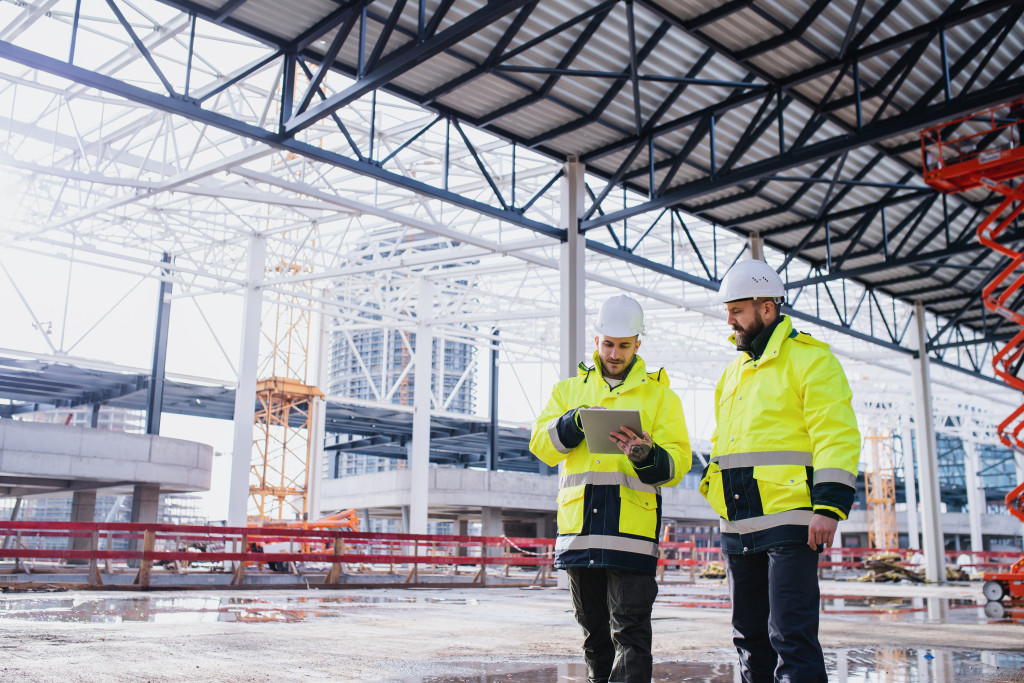 Construction safety gear for workers